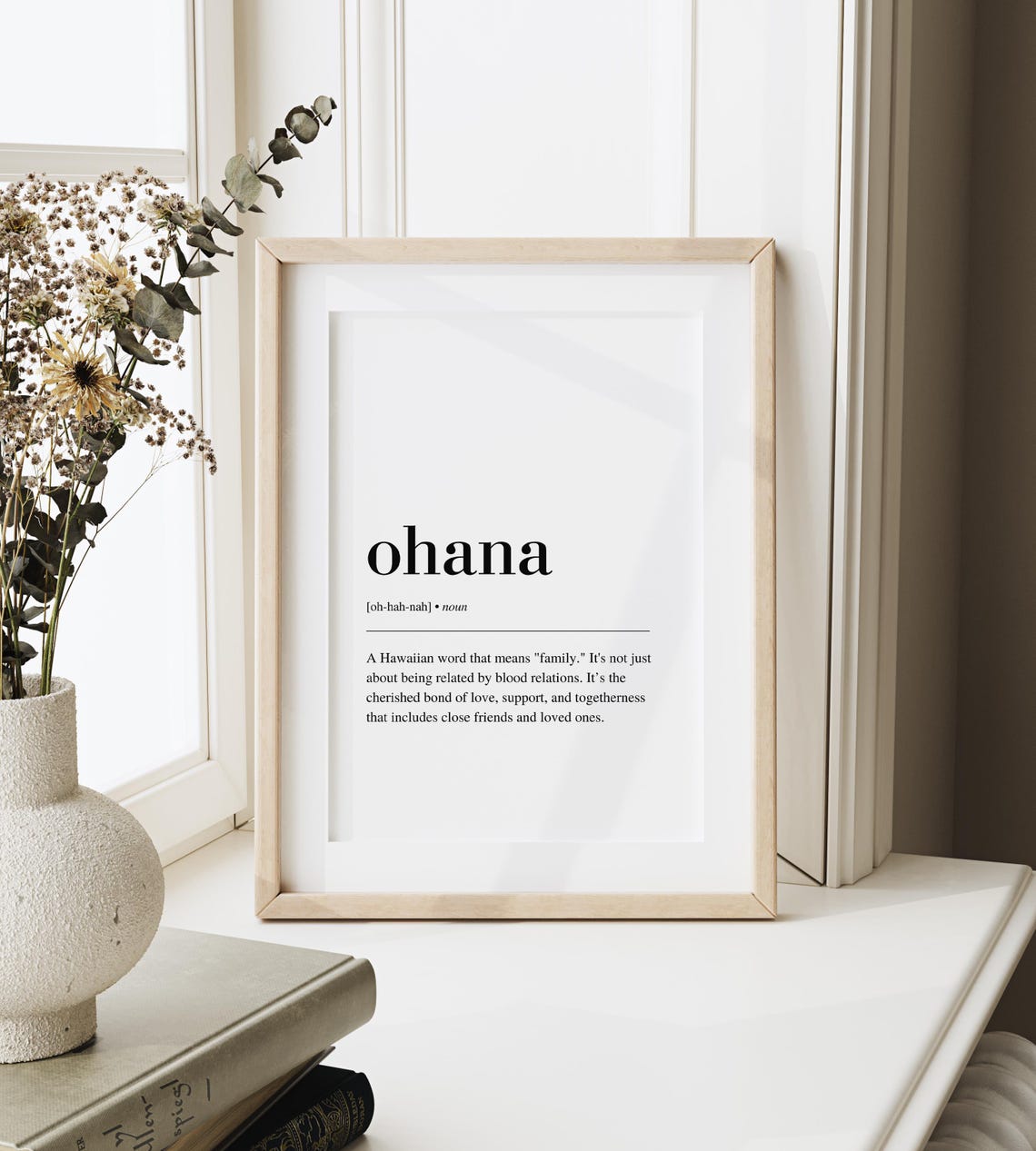 Ohana Definition Print Hawaiian Wall Art Hawaiian Gift Hawaii Poster Family Poster Family Quote Hawaii Print Ohana Poster - Image 2