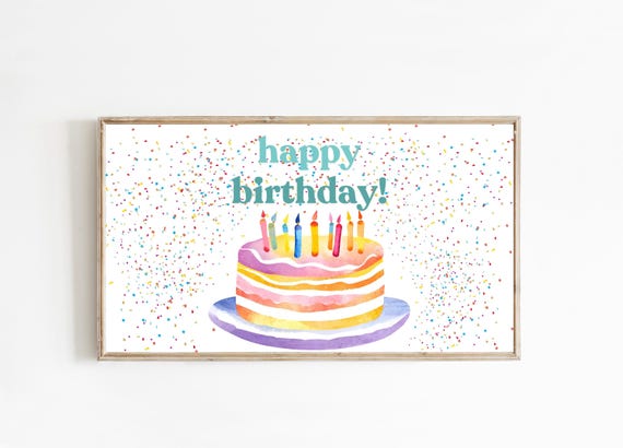Frame Tv Happy Birthday Art Frame Tv Happy Bday Art For Frame Tv Art Background Birthday