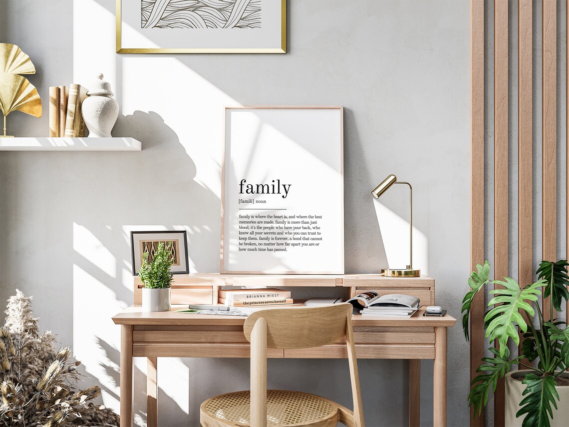 Family Definition Print, Minimalist Modern Art Print - Image 3