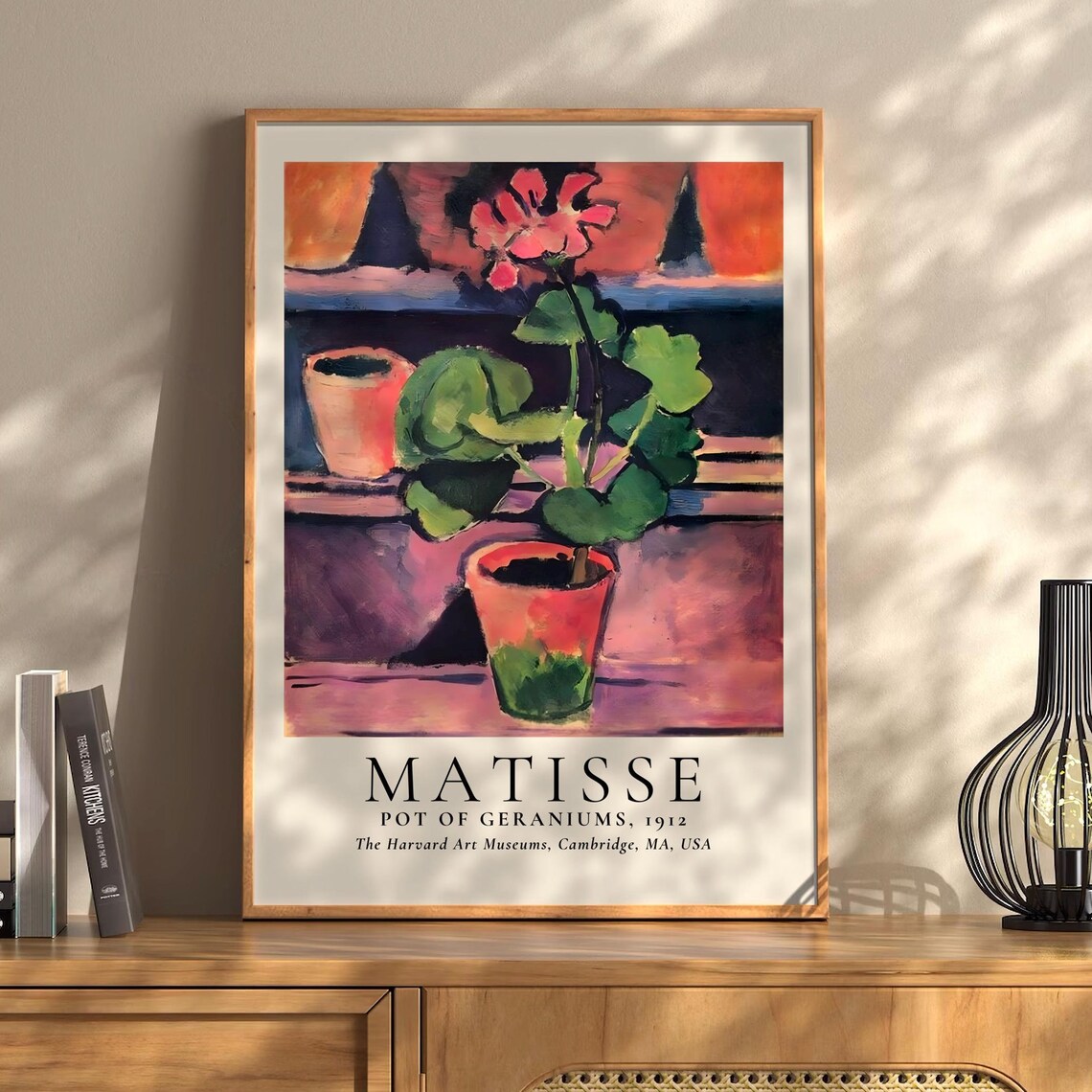 Matisse Pot of Geraniums 1912 Still Life Harvard Art Museums Poster