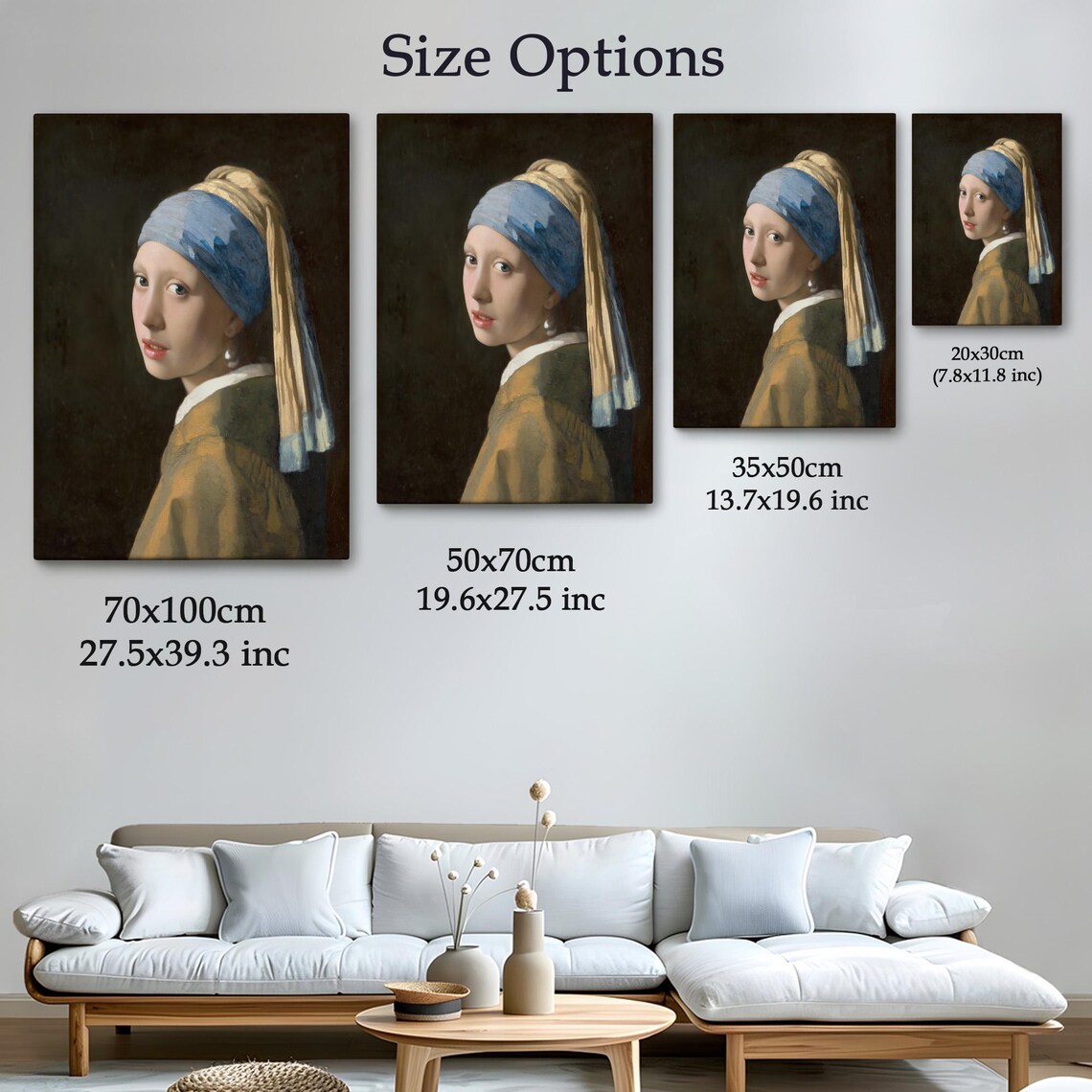 Johannes Vermeer Girl With A Pearl Earring Classic Dutch Art Print - Image 4