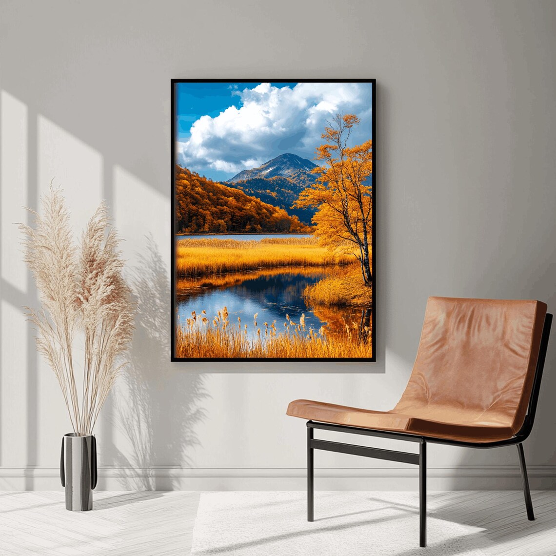 Autumn Landscape, Thanksgiving Decor Art Print - Image 2