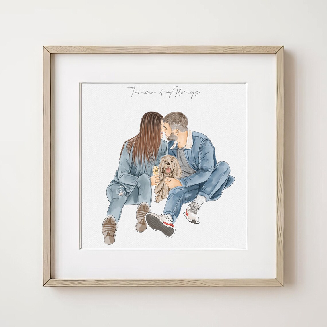 Custom Hand-Painted Dog Portrait, Pet Art Print - Image 3