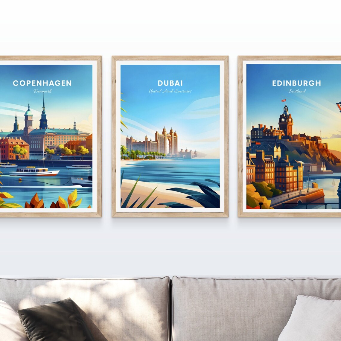 Dubai United Arab Emirates Atlantis The Palm Beach Palms Travel Poster - Image 4