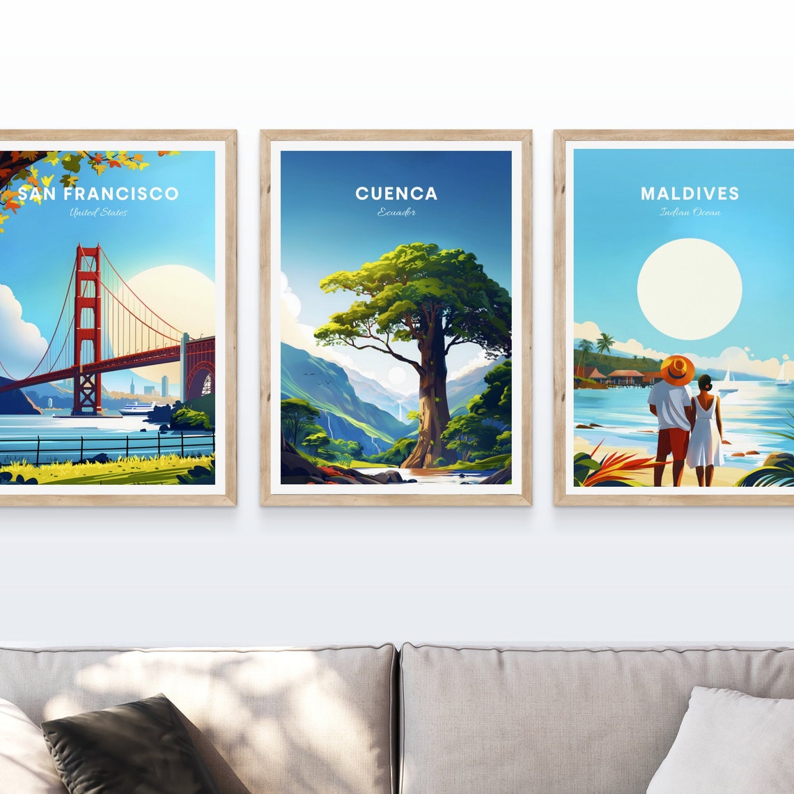 Cuenca Travel Print Ecuador Wall Art Cuenca Poster Azuay Poster Personalized Gift Poster Minimalist Poster Wedding Gift - Image 4