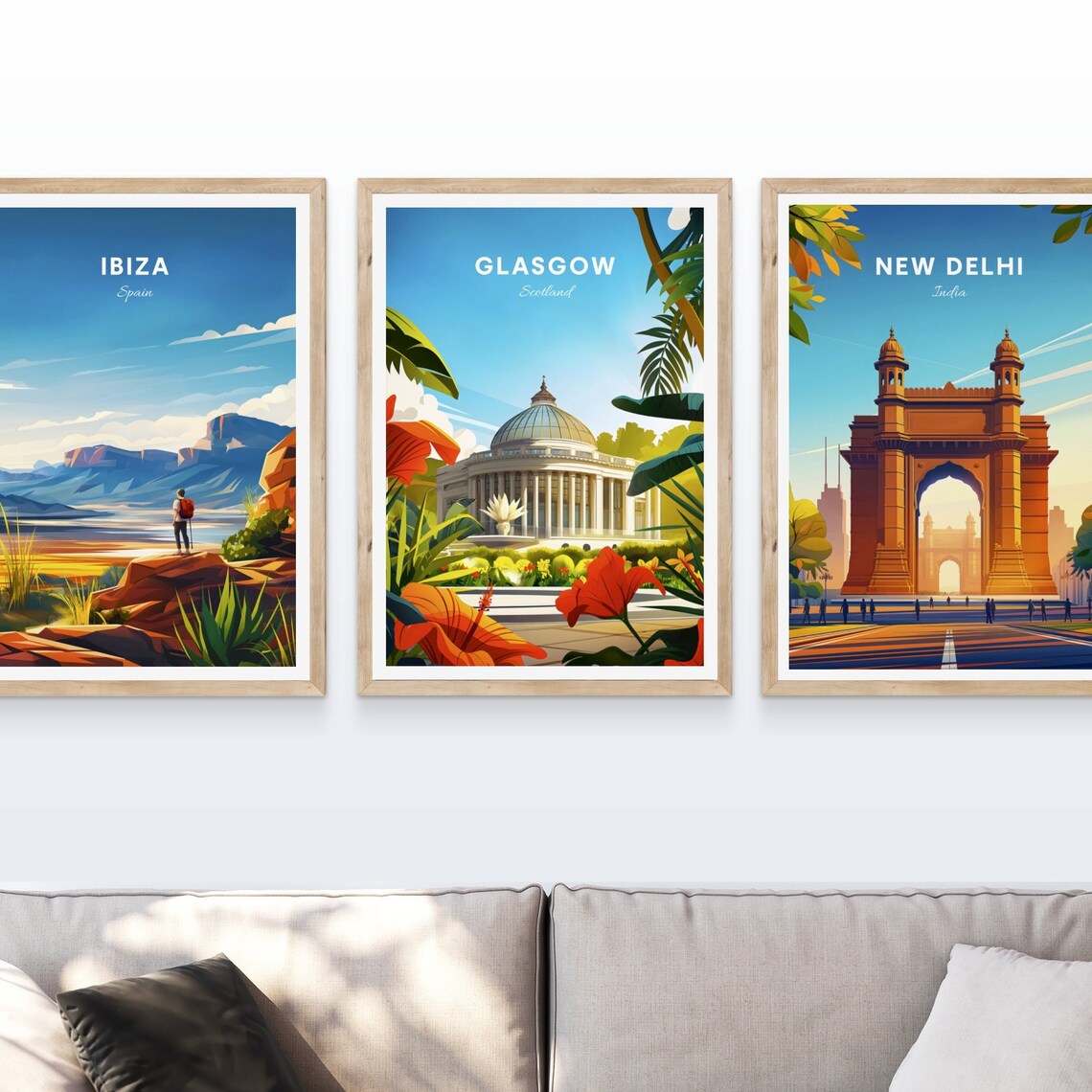 Glasgow Scotland Glass Dome Conservatory Tropical Flowers Poster - Image 4