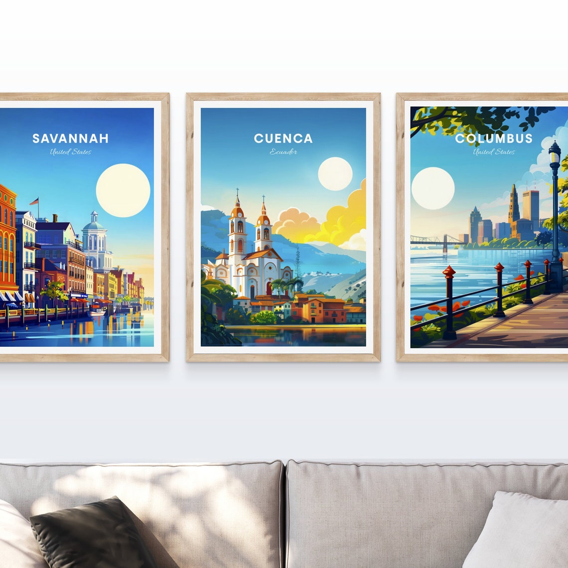 Cuenca Travel Print Ecuador Wall Art Cuenca Poster Azuay Poster Personalized Gift Poster Minimalist Poster Wedding Gift - Image 4