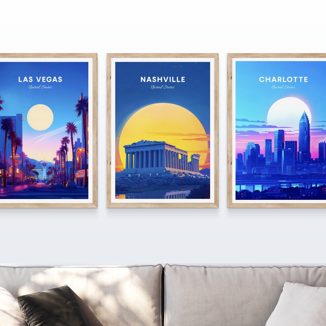 Nashville Parthenon Replica Bathed in Golden Sunset Light Poster - Image 4