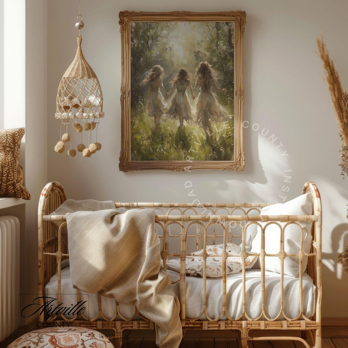Forest Fairies Vintage Fairy Tale Art Print - Image 2