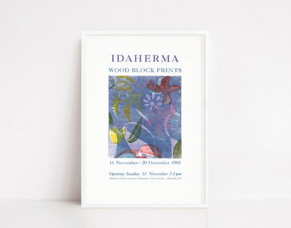 Vintage Exhibition Poster Vintage Print Art Poster Retro Print