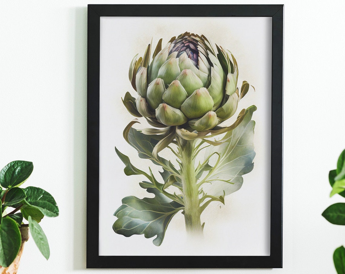 Artichoke Kitchen Art Wall Art Home Decor Ready For Printing