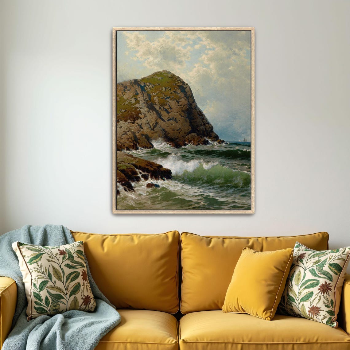 Rocky Coastal Headland Crashing Waves Classic Seascape Poster - Image 5