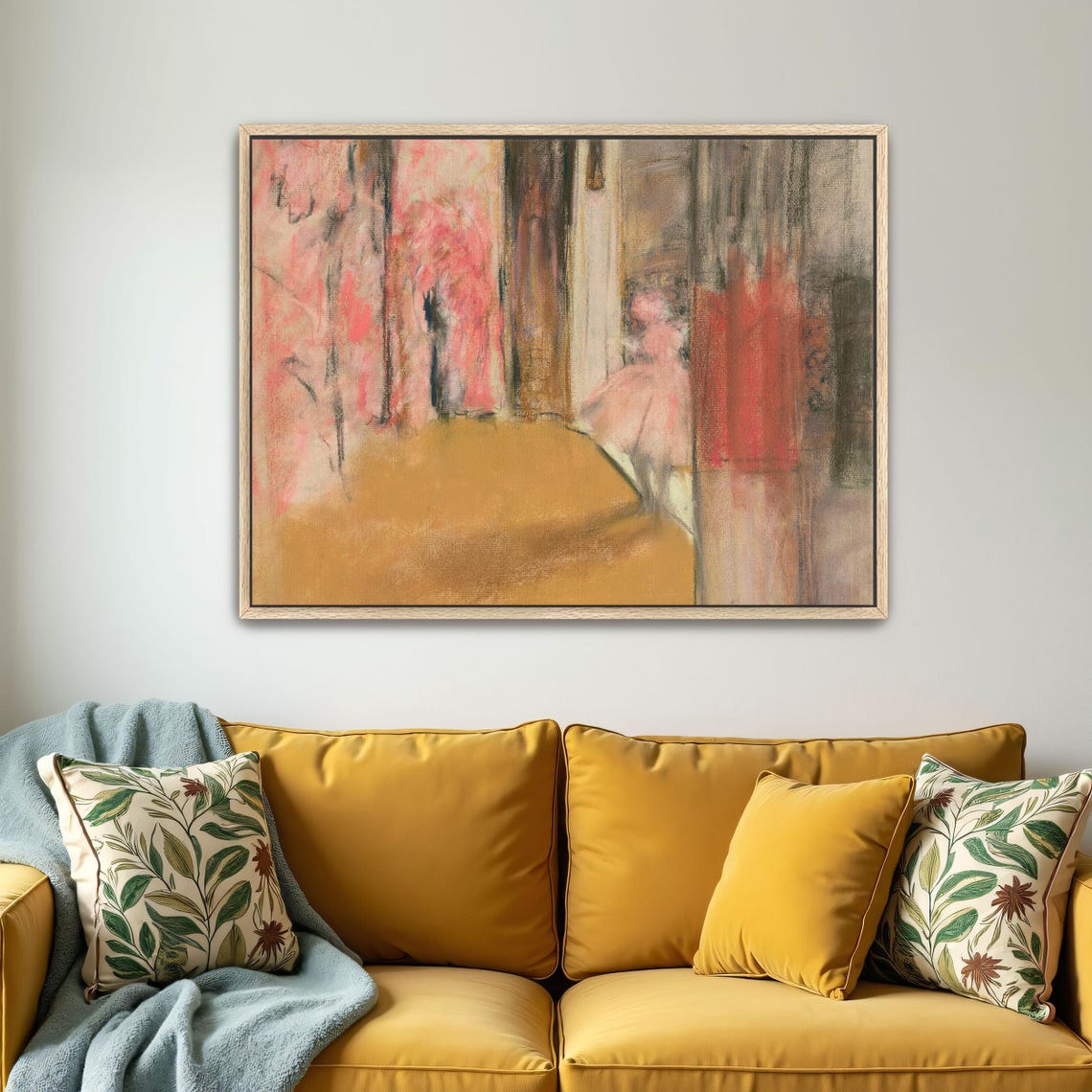 Pink Ballerina Backstage Dreamy Soft Pastel Abstract Dance Poster - Image 5