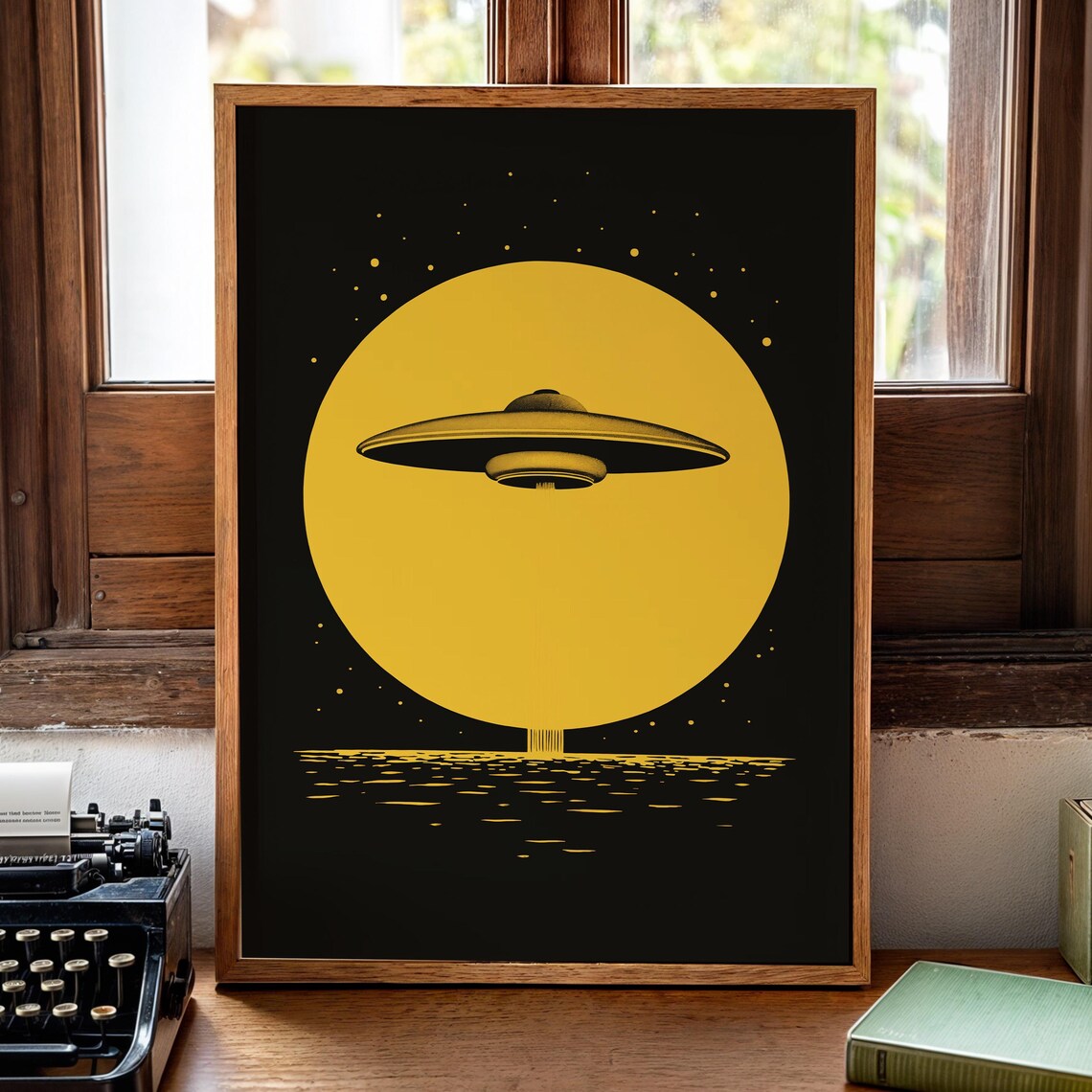 Retro Futurism Minimalist UFO Apartment Decor