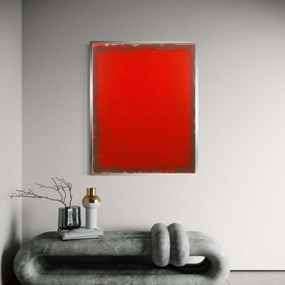 Rothko Print Mark Inspired Canvas Modern Minimalist Wall Art Color Field Painting Contemporary Gift Home Decor