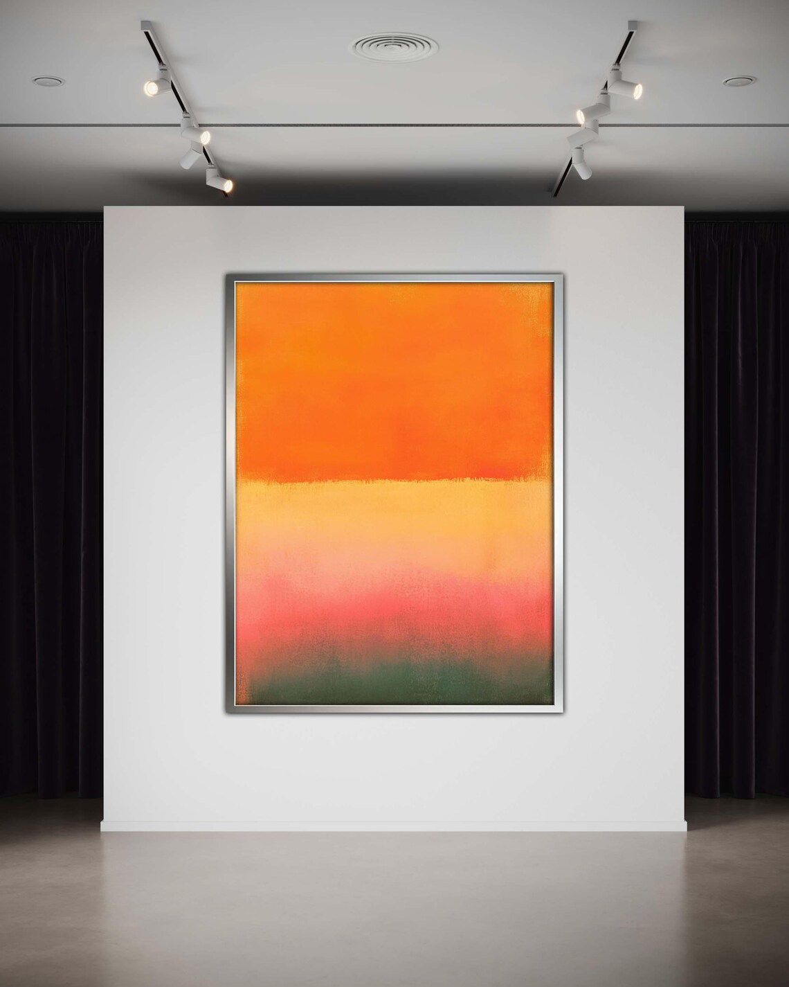 Mark Rothko Orange Abstract Wall Art Print