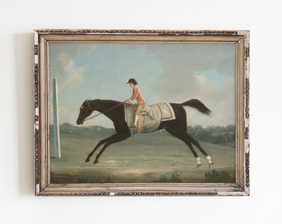 Vintage Horse Painting Nursery Wall Art Print