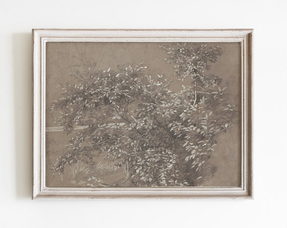 Neutral Tree Vintage Nature Print