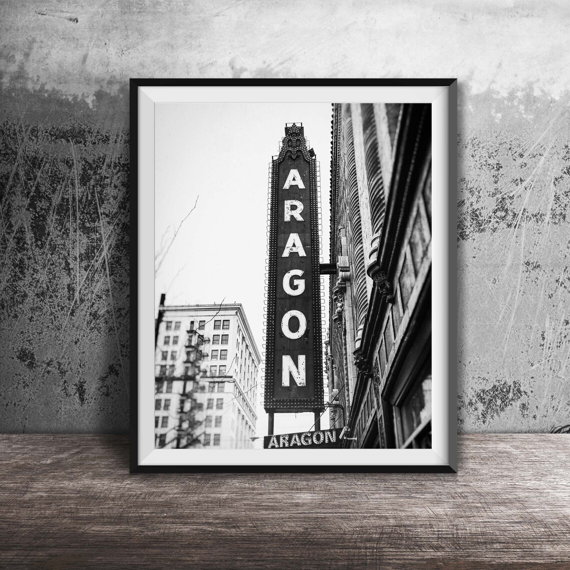 Chicago Photography Modern Sign Art Print