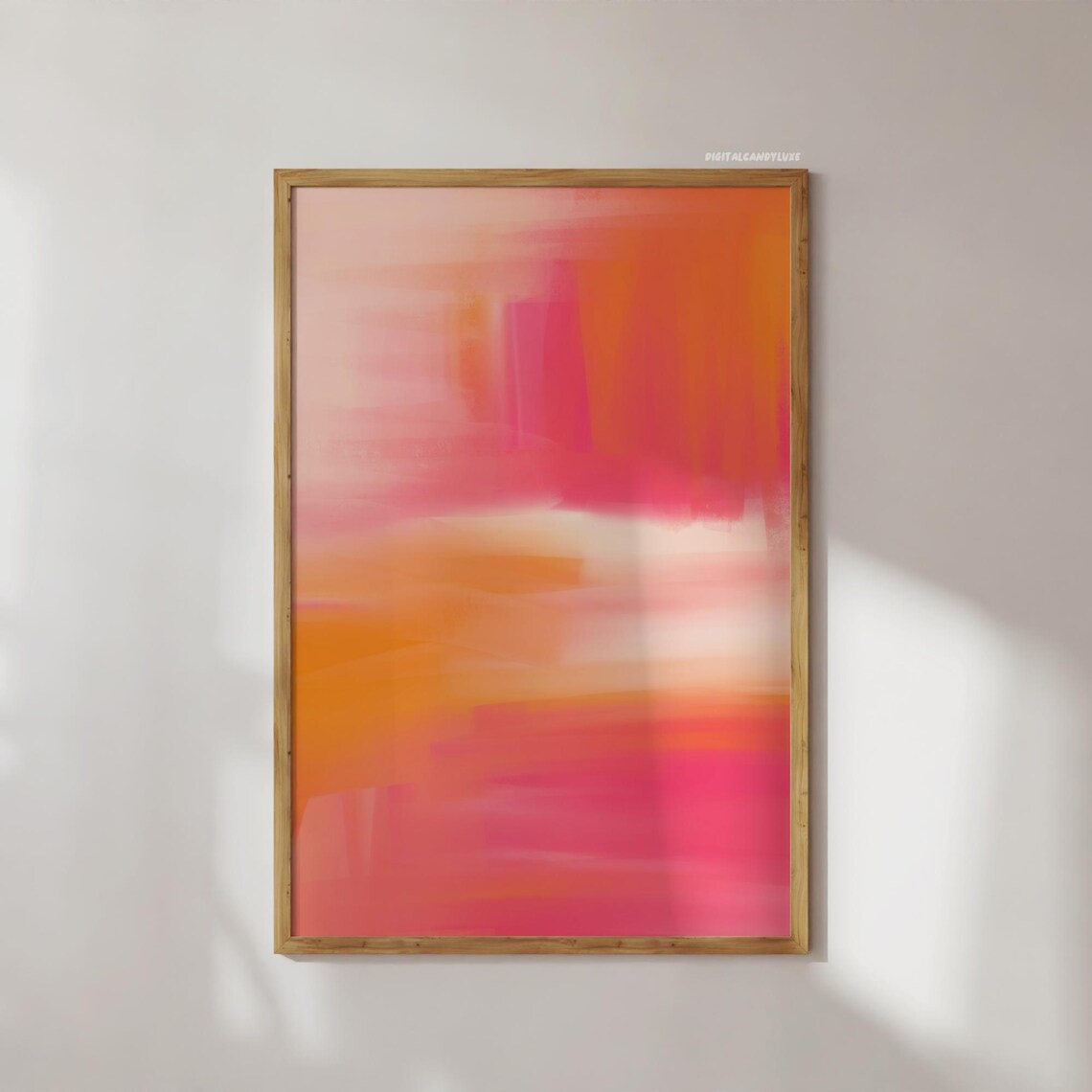 Abstract Painting Print, Preppy Bedroom Decor