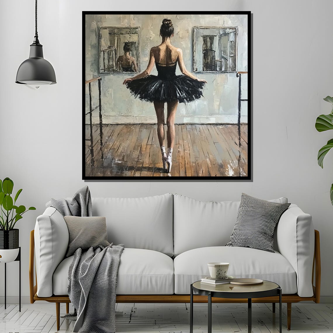 Ballet Dancer, Elegant Dance Studio Wall Art - Image 2