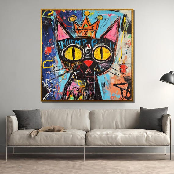 Graffiti Cat Travel Poster