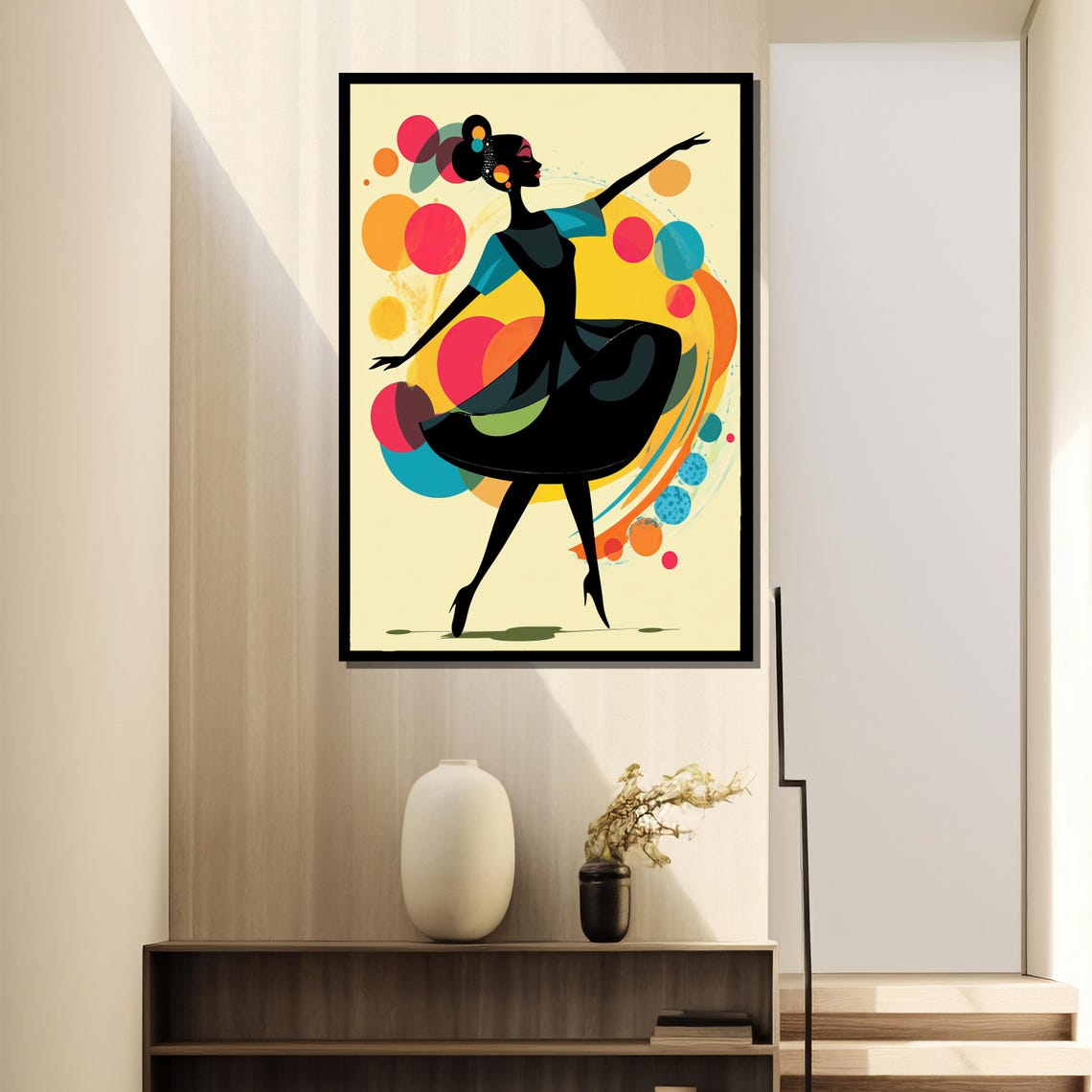 Modern Dancer, Vibrant Abstract Dance Art Print - Image 2