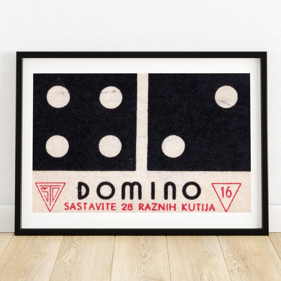 Domino Matchbox Vintage Eastern Europe Poster Print