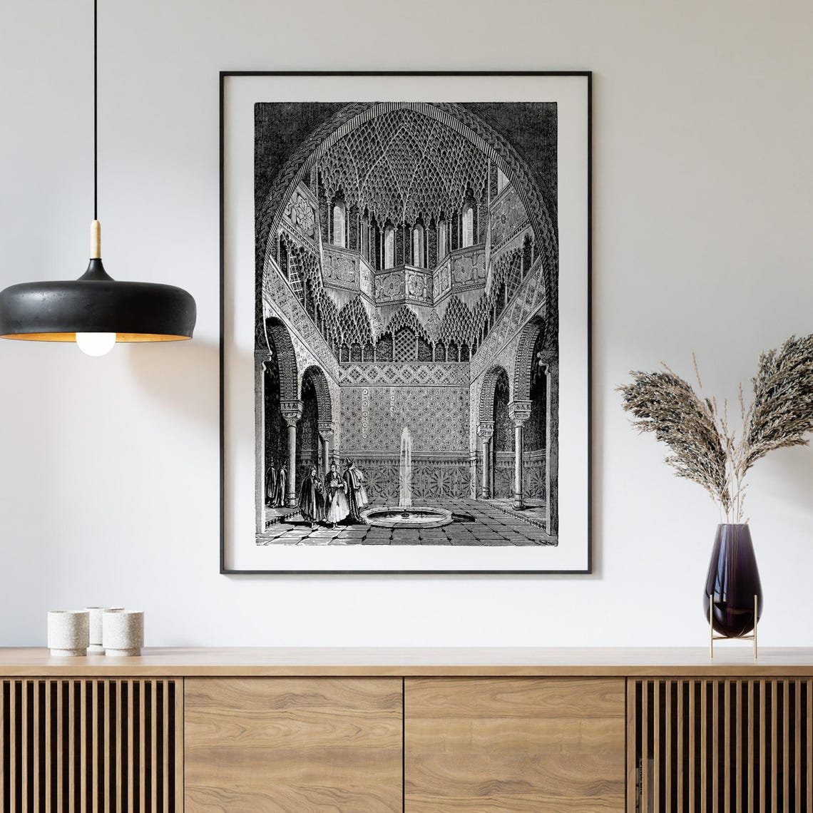 Hall Of The Abencerrages Alhambra Moorish Palace Interior Poster - Image 4