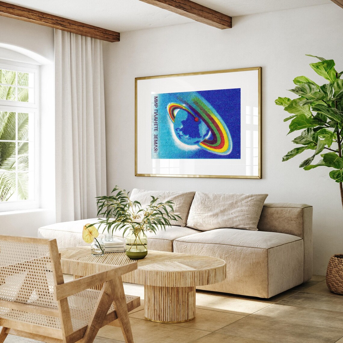 Orbiting Earth Matchbox Aesthetic Poster Print - Image 4