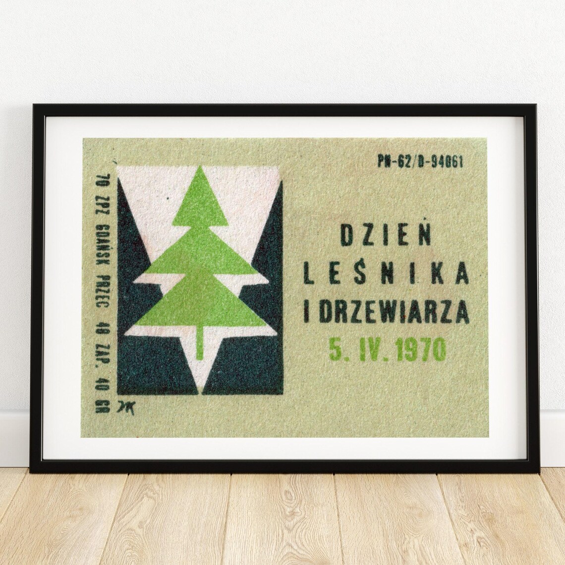Day Of The Forest Worker Vintage Poster Print