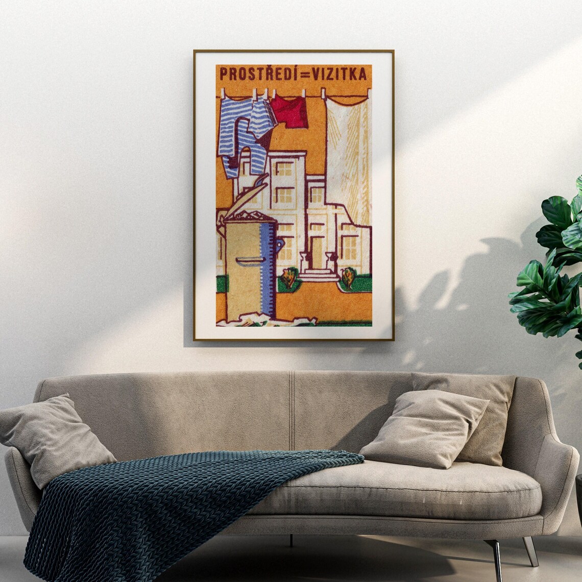 Prostredi Vizitka Clean Neighborhood Vintage Matchbox Label Poster - Image 3