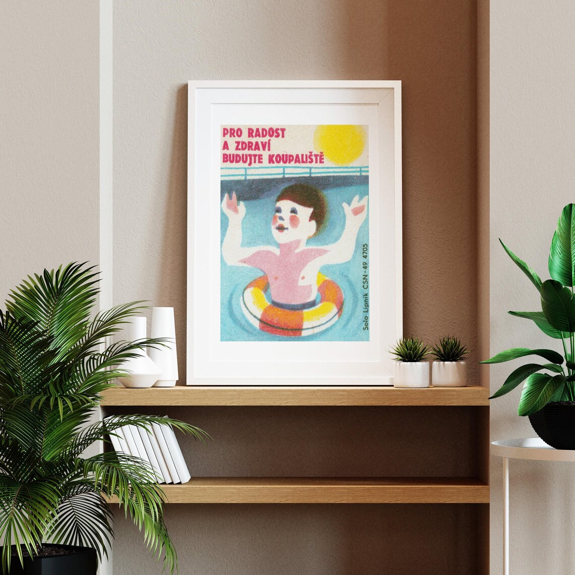 Swimming For Joy And Health Vintage Poster Print - Image 2