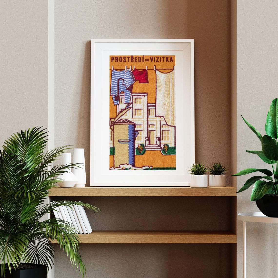 Prostredi Vizitka Clean Neighborhood Vintage Matchbox Label Poster - Image 2