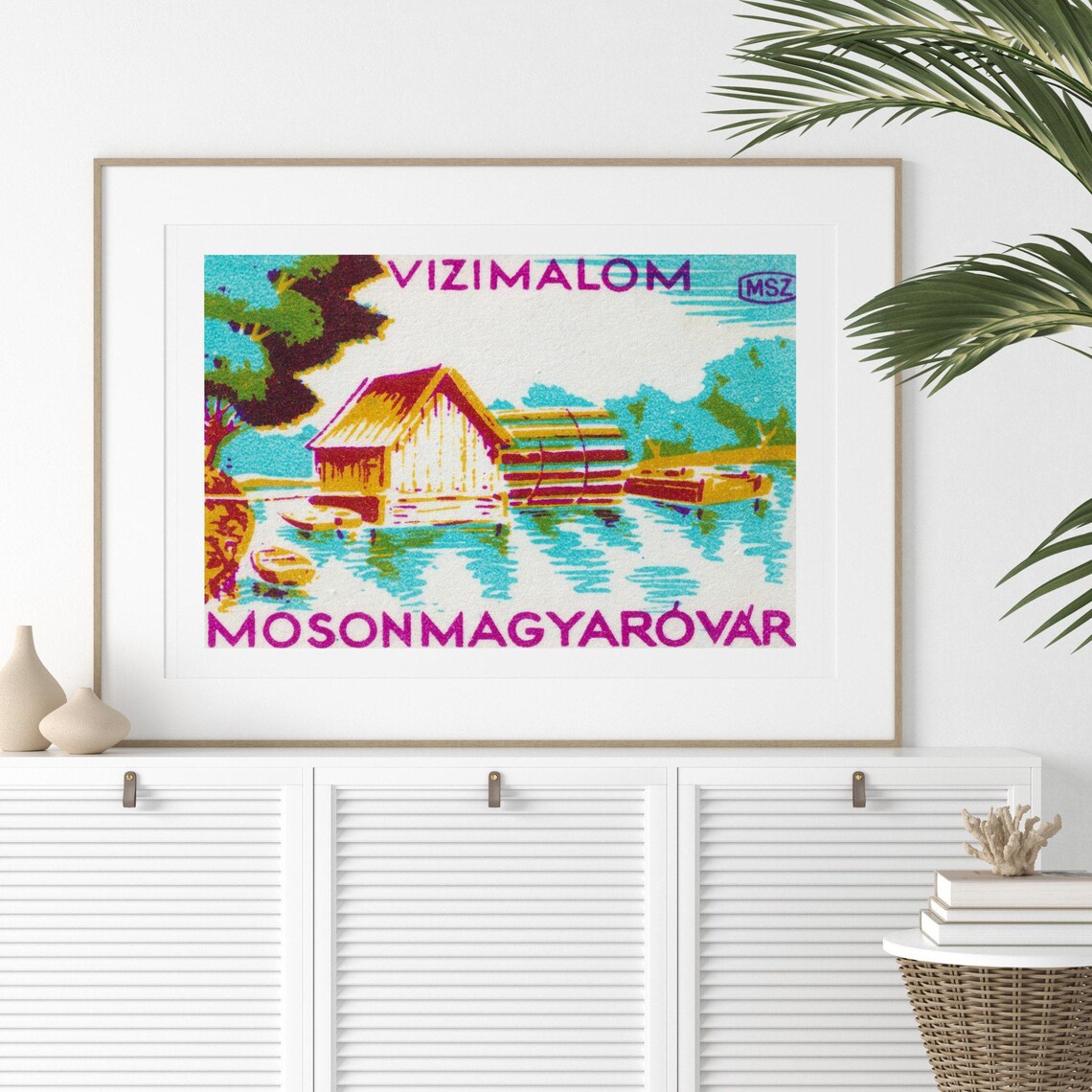 Vintage Countryside Cabin Matchbox Poster Print - Image 2