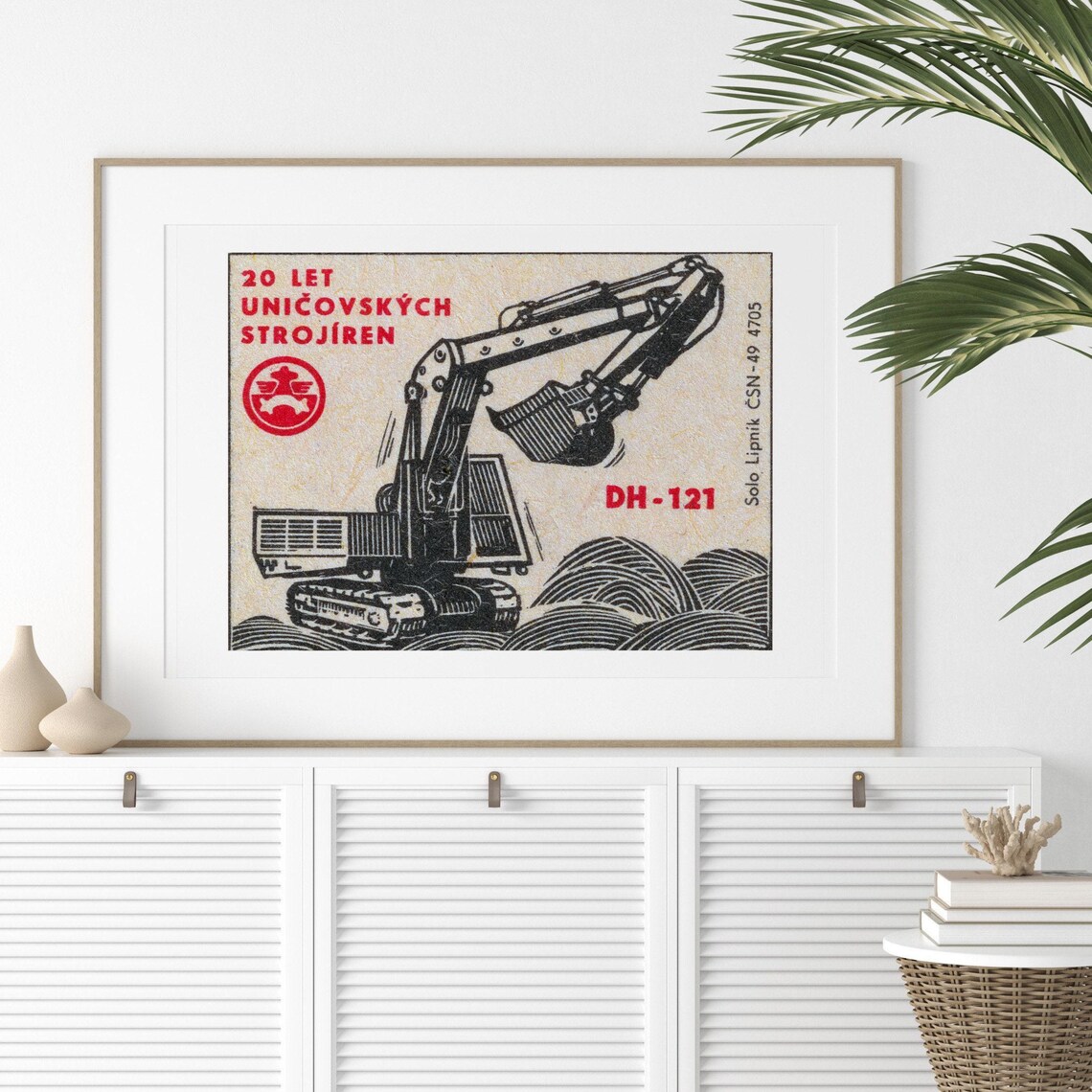 Excavator Matchbox Vintage Poster Print, Aesthetic - Image 2