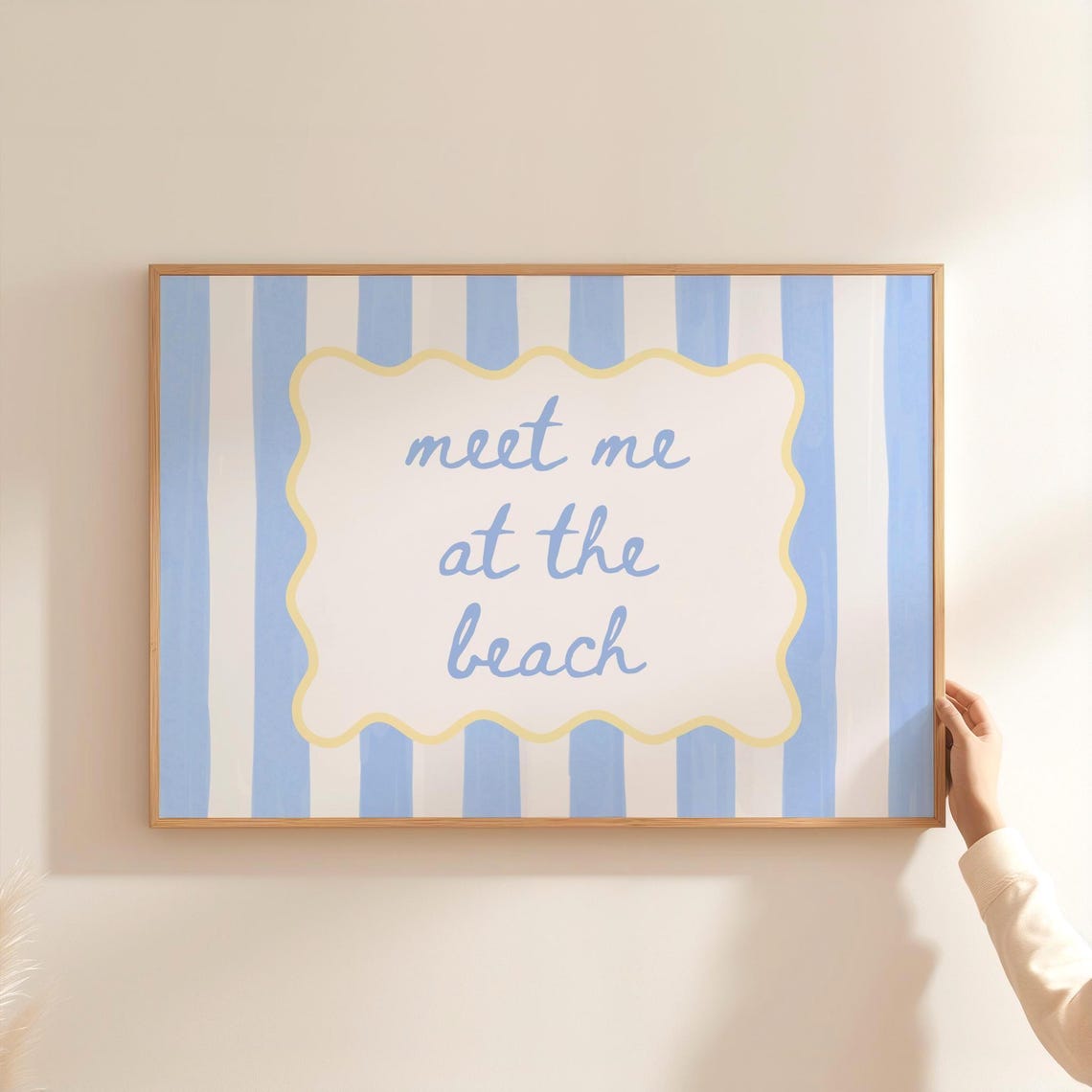 Meet Me At The Beach Travel Poster