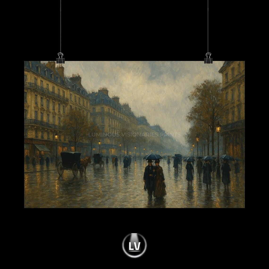 Boulevards Of Paris, Vintage Travel Poster