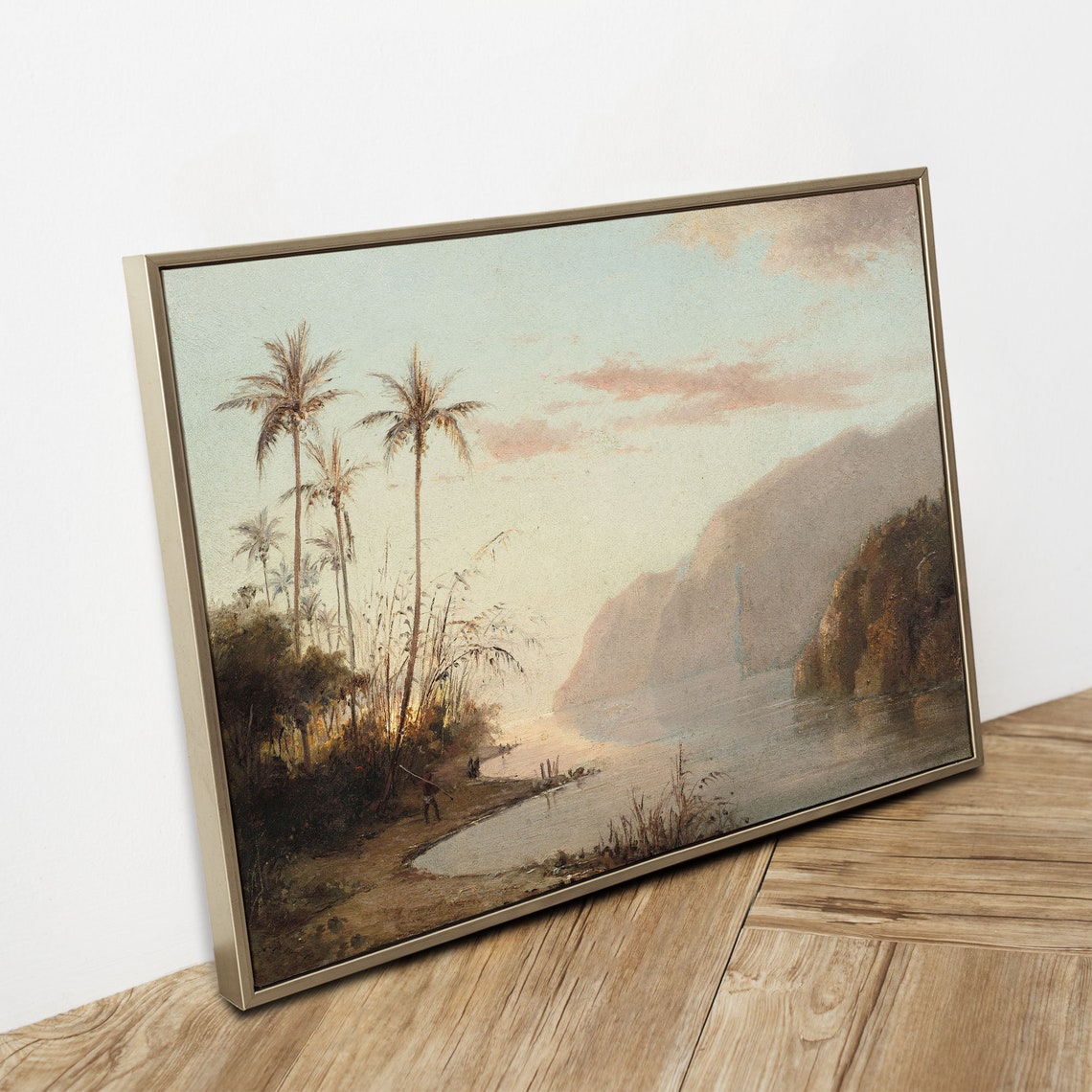 Vintage Virgin Islands Oil Painting A Creek In St Thomas Virgin Islands By Camille Pissarro 142 - Image 3