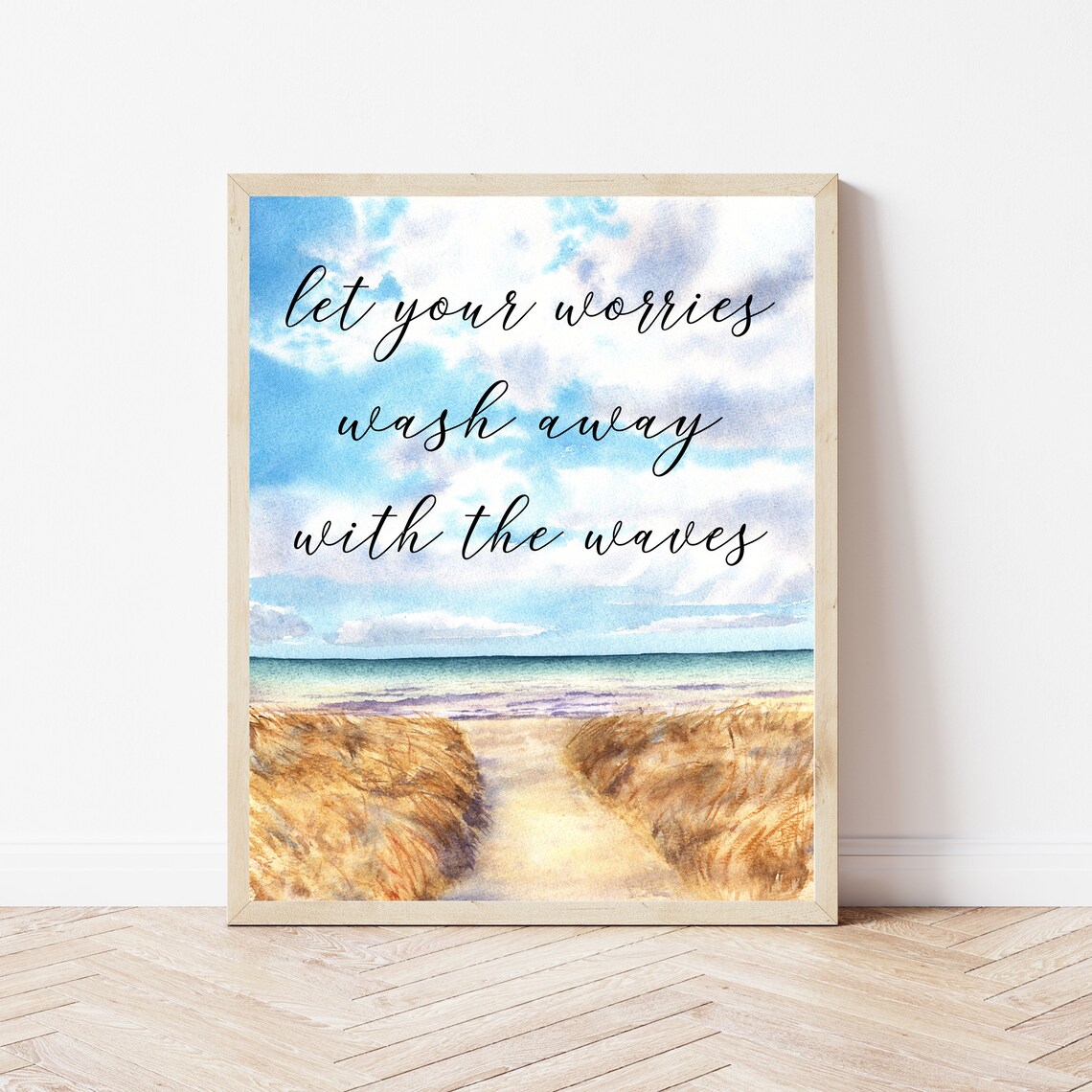 Beach Print Wall Art, Coastal House Decor
