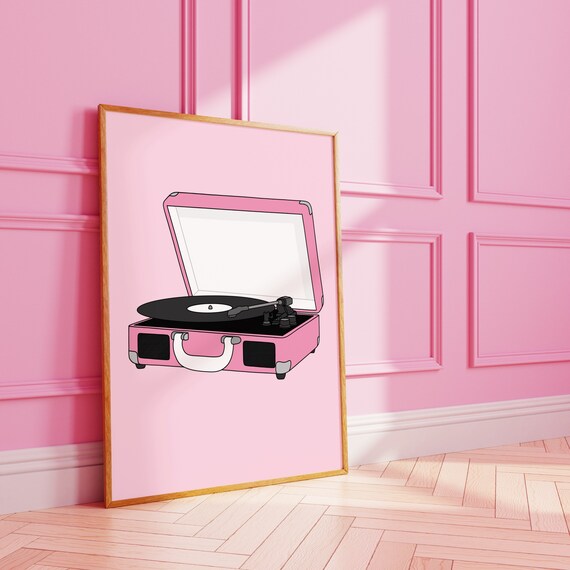 Vinyl Player Indie Music Wall Art Print