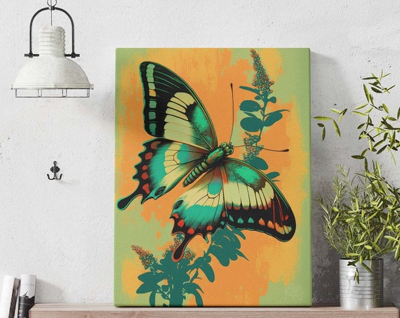 Butterfly Poster Spring Butterfly Art Modern Chic Decor Spring Portraits