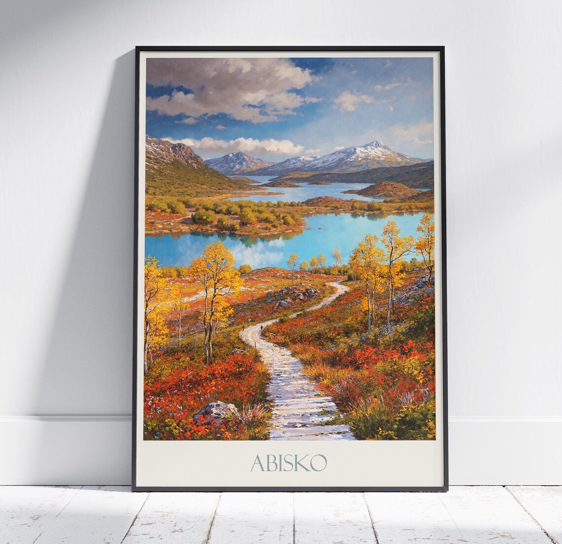 Abisko National Park Travel Poster, Sweden