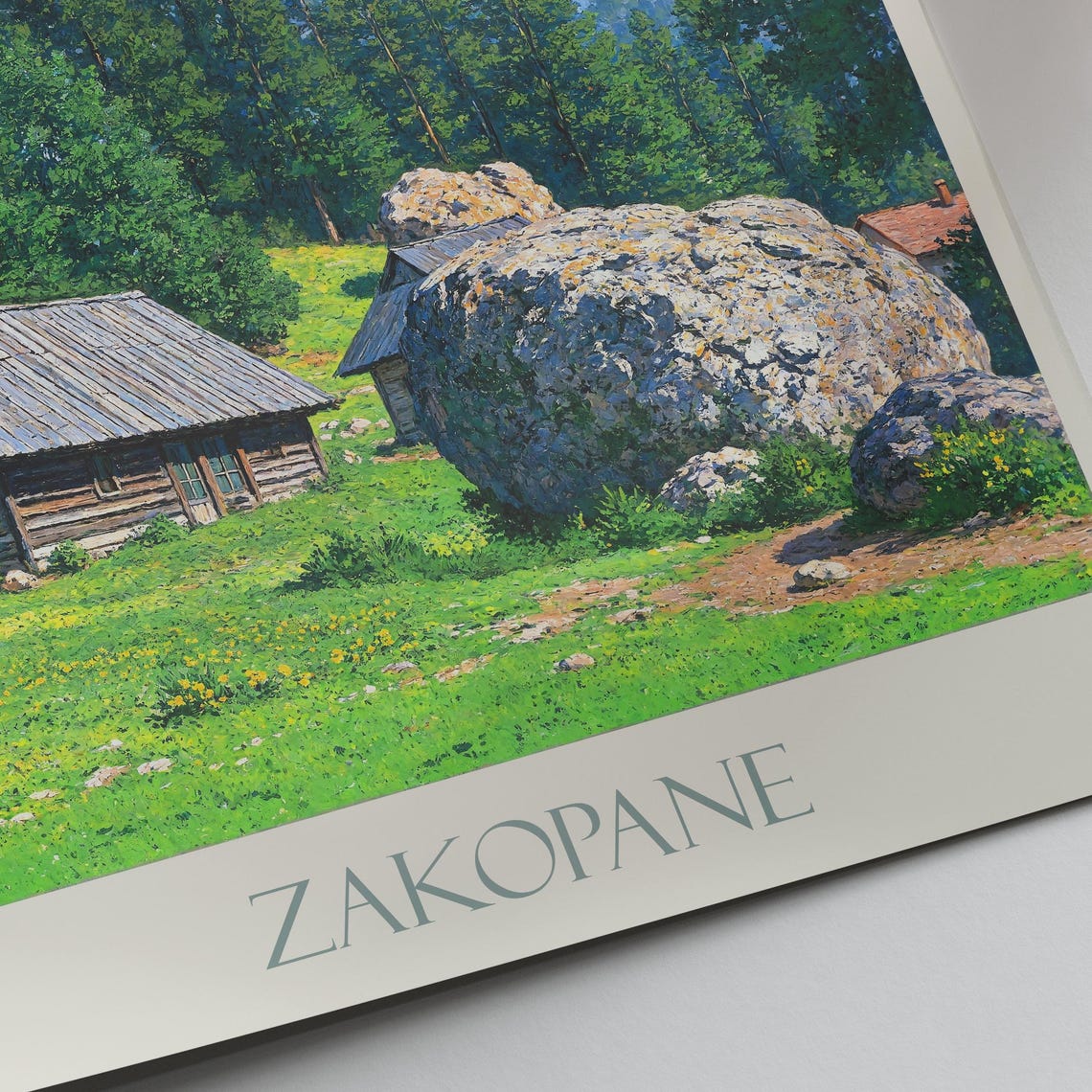 Zakopane Travel Print Poland Travel Poster Wall Art Home Decor Personalized Gift Framed - Image 4