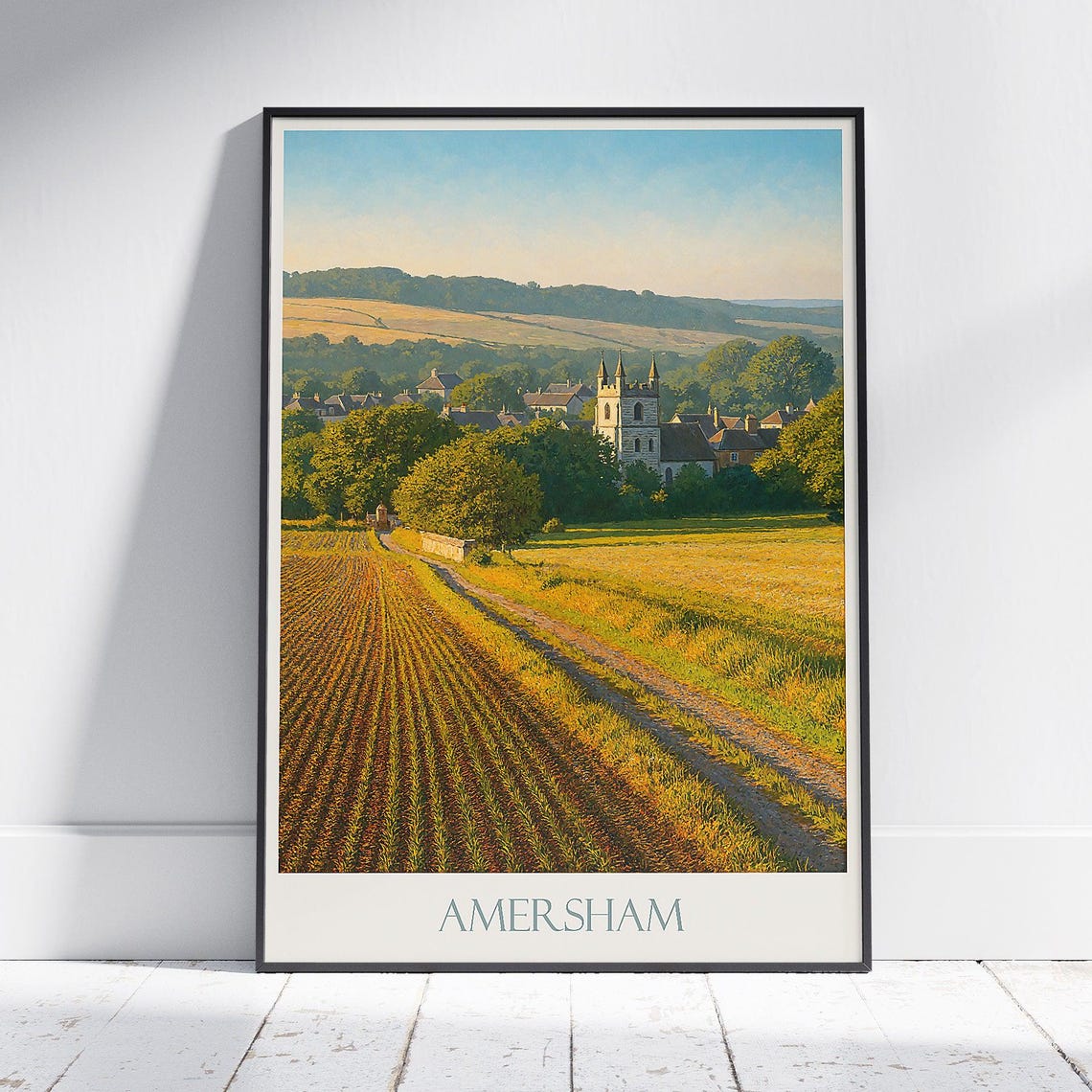Amersham Buckinghamshire Village And Golden Fields Travel Poster