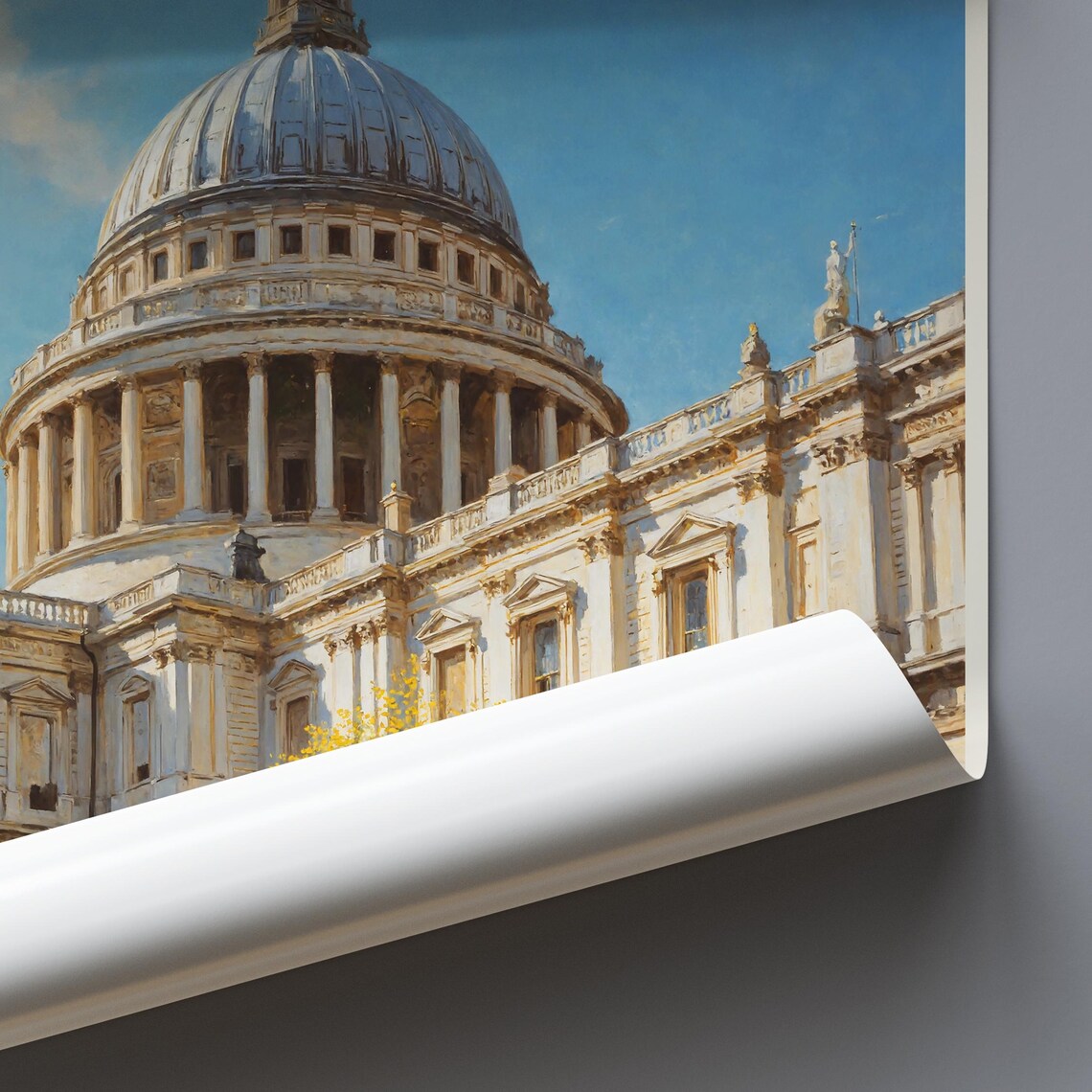 London England St Pauls Cathedral Dome Landmark City Art Poster - Image 3