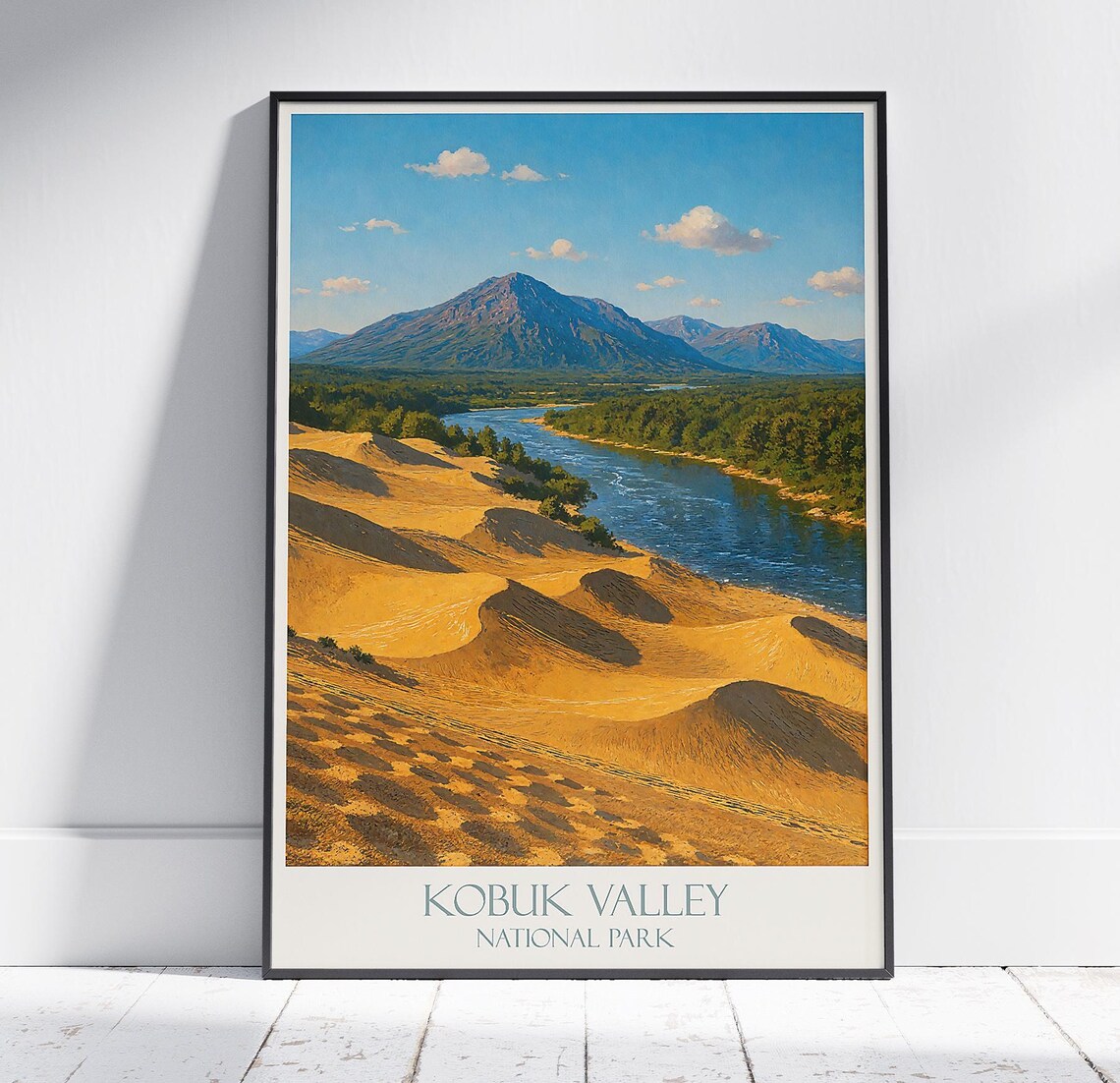 Kobuk Valley National Park Great Sand Dunes River Vintage Poster