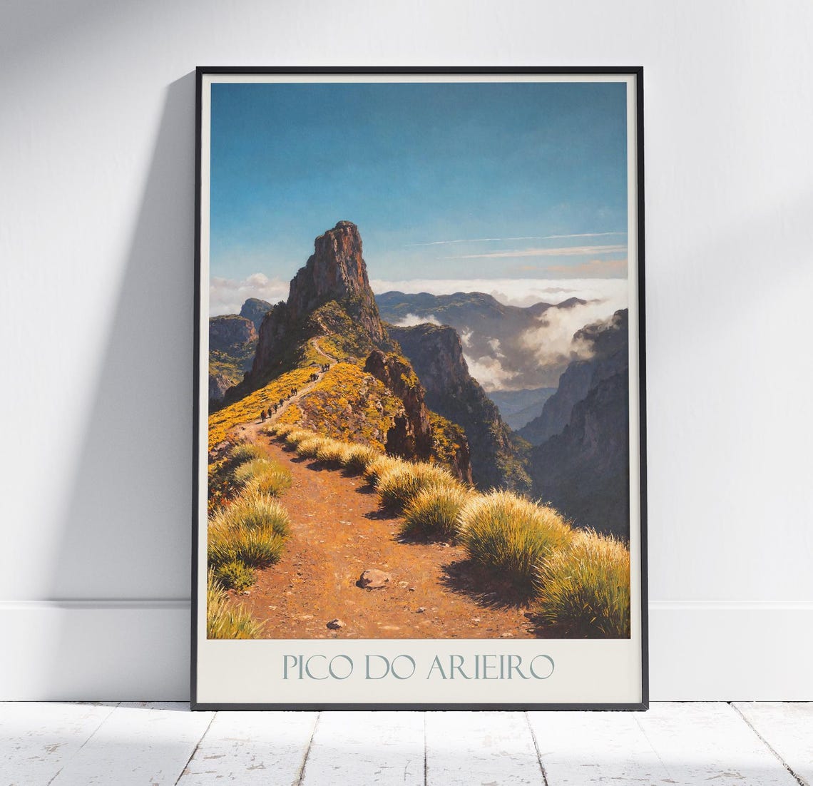 Pico Do Arieiro Madeira Mountain Hiking Trail Summit View Poster