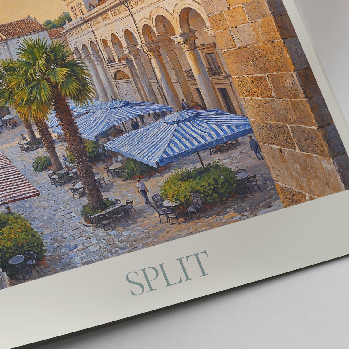 Split Travel Print Croatia Travel Poster Painted Wall Art Home Decor Framed Personalized Print Vacation Travel Gift - Image 3