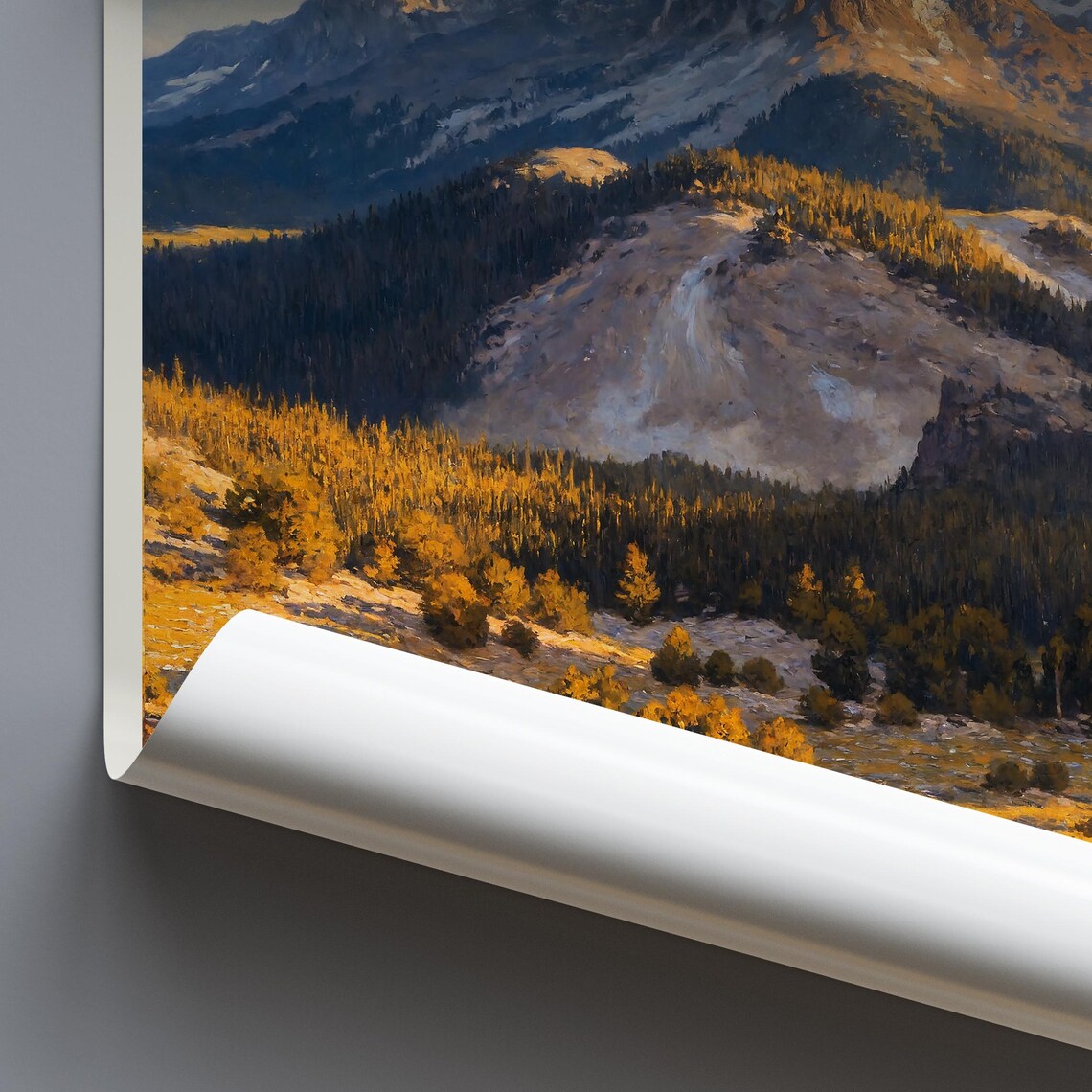 Uinta Mountains Alpine Meadow Golden Peak Utah Travel Poster - Image 3
